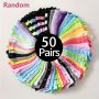 10/30/50 Pairs Candy Color Socks Soft & Comfort Low Cut Ankle Socks Women's Stockings & Hosiery