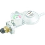 Alva Bullnose Low Pressure 2.8KPA Regulator With Pressure Gauge