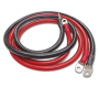 Pure Copper 1M Red & 1M Black Solar Battery Cable With 8 Lugs