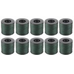 Ruitutedianzi 10X 500M 100LB 0.5MM Super Strong Braided Fishing Line Pe 4 Strands Color:dark Green