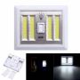 4 Cob LED Night Light Switch Wall Lamp Battery Operated