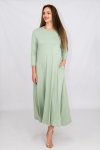 Madilyn Women's Casual Long Sleeves Dress With Pockets Mint - Boredbox