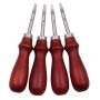 Craft Diy Sharp Leather Edge Bevelers Skiving Cutting Tool Set Of 4 - 16CM