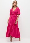 Femme Wrap Maxi Dress - Dusty Pink