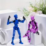 Funny 13 Joints Movable Character Doll Model Assemble Toy With Different Weapons And Hands