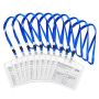 Hard Pvc Card Sleeve With Cardboard And Lanyard 10PCS