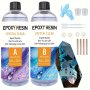 500ML/240ML/120ML Premium Resin Epoxy Resin Kit For Artisans - Clear And Durable Resin For Resin Molds Countertops Jewelry Diy Crafts Tumblers And Wood Decor