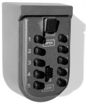 Key Lock Box For Outside Wall Mount Waterproof Spare Key Storage Box 10-DIGITS Combination Lockbox Push Button Key Keeper Box Fo