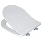 Toilet Seat White Pvc D flap Sienna