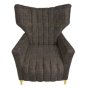 Designer Concepts Altagracia Elephant Wingback Chair - Black