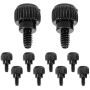 Black Zinc Diy Computer Case Thumb Screws Toolless Hand-tightening For PC