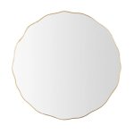 Goldair Gold Scalloped Wall Mirror