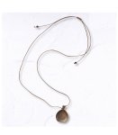 Wooden Bottle Pendant Necklace - Bitter Choc Free
