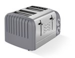 Swan Toaster Grey 4 Slice
