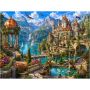1000 Pieces Jigsaw Puzzle For Adults With Alpine Castle Garden