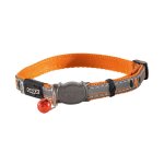 Rogz Nightcat Collar - Orange Birds On Wire Design