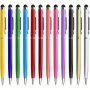 12 Pack Stylus Pens For Touch Screens Innhom Stylus Pen For Ipad Compatible With Tablets Black Ink Ballpoint Pens - 2 In 1 Stylists