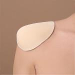 2PCS Self-adhesive Sponge Shoulder Pads For Men & Women - Seamless Durable Replacement Pads For Suits Dresses & Garments - White