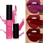 34 Colors Liquid Lipstick Waterproof Matte Nude Lipstick Pigment Red Long Lasting Lip Gloss Women Makeup Lip Gloss Valentine's D