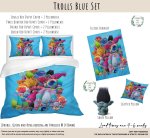 Kids Duvet Set Trolls Blue