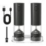 Electric Spice Grinder Set 2 Pack Salt And Pepper Mill With Stand