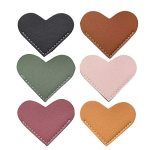 Leather Heart Bookmarks Wayzton Corner Page Book Accessories For Women Kids Cute Handmade Reading Gifts
