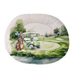 Sport Playmat Vintage Golfing Green