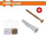 140 Piece Chipboard Screw And Anchors WXT2B01