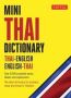 MINI Thai Dictionary - Thai-english English-thai   Paperback