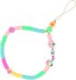 Beaded Phone Lanyard Strap Anti-lost Chain Durable Soft Clay For Mobile De
