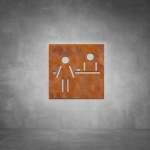 Reception Sign D02 - Rust - Powder Coated Aluminum