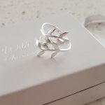 Shamira 925 Sterling Silver Olive Leaf Ring - Size 6