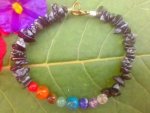 Snowflake Obsidian Chakra Bracelet