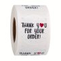 1ROLL 500PCS Thank You For Your Oder Sticker Diy Small Business Online Store Shop Packing And Shipping Accessories Gift Box Decor Bag Packaging Label