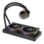 Pcbuilder Hydro Chill 240MM Aio 240MM Radiator 2X 120MM Argb Pwm Fans Intel & Amd Compatible 31.3DBA Low Noise – New