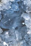 Blue Crystal Earth Art Print - Premium Stretched Canvas A3