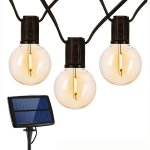 1.5W 12 LED Solar String Bulb Lights G40