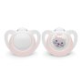 Nuk Soother Silicone Genius Girl 2 Pack - Size 1