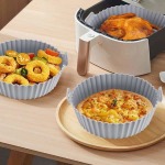 6-PIECE Reusable Silicone Air Fryer Liners - Non-stick & Heat Resistant