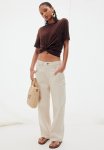 Baggy Low Jeans - Light Beige