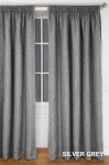 Simon Baker Amalfi Tape Curtain Silver Grey Various Lengths - Grey W 265 X L 218CM