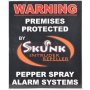 Pepper Gas Warning Sign 250 X 210 X 1MM