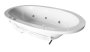 Bath Spa Oval Cowrie White Lux Acrylic Built-in 180X95.5CM
