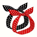 2PCS Polka Dot Striped Headband Vintage Style Printed Hairband Women Daily Uses Hair Accessories