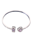 925 Silver Plated Luxesquare Copper Open Bangle