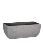 Premium Bolivia Plant Pot - Medium 370MM X 370MM Granite With Tray