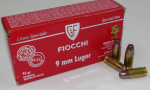 Fiocchi 9MM 6G Luger Zp Emb 93GR 50