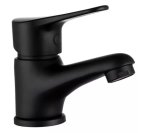 Quartz Black Basin Mixer Short Body