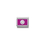 Composable Classic Link Cubic Zirconia On Pink