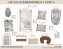 Cot Duvet Bedding Simple Beige And Brown Monochrome Ellie Elephant Set